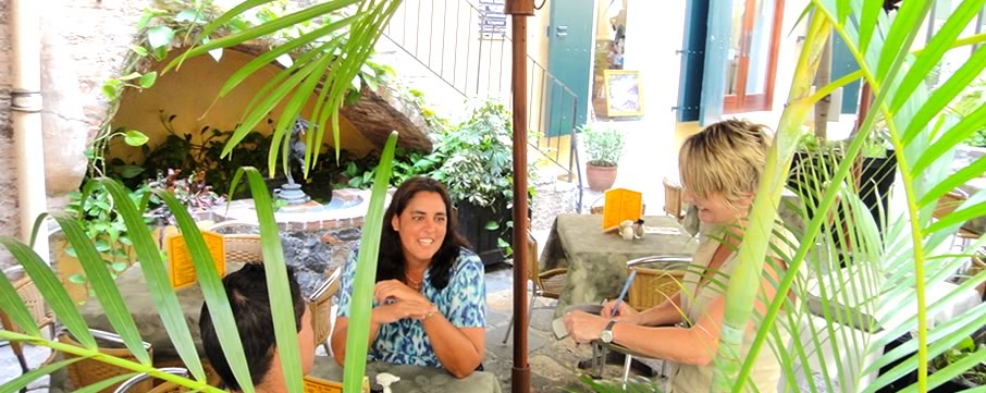 Friendly faces at Amalia Cafe Bistro in Palm Passage Saint Thomas, USVI