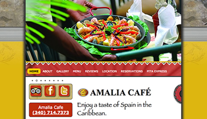 Amalia Cafe restaurant st. thomas usvi